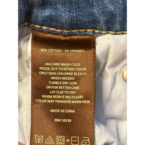 Kut from the Kloth Distressed straight leg Jeans Light Wash Size 0 Y2K Vibe - Picture 3 of 13